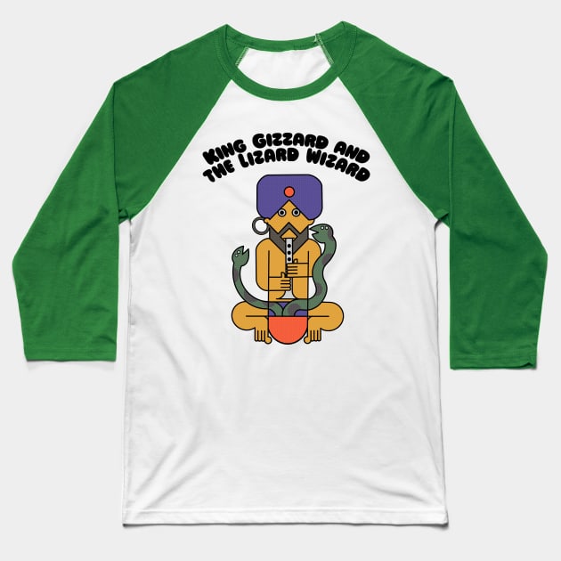 King Gizzard and the Lizard Wizard / Original Fanart Design Baseball T-Shirt by DankFutura